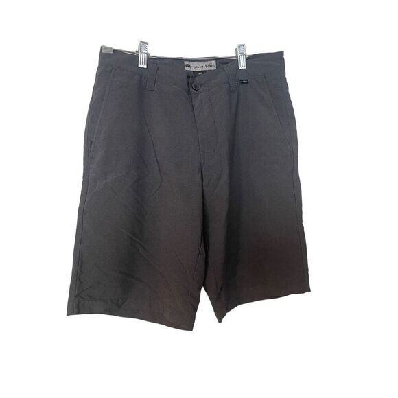 Travis Mathew Mens Gray Flat Front Stretch Golf Bermuda Shorts Size 30 - Picture 2 of 11